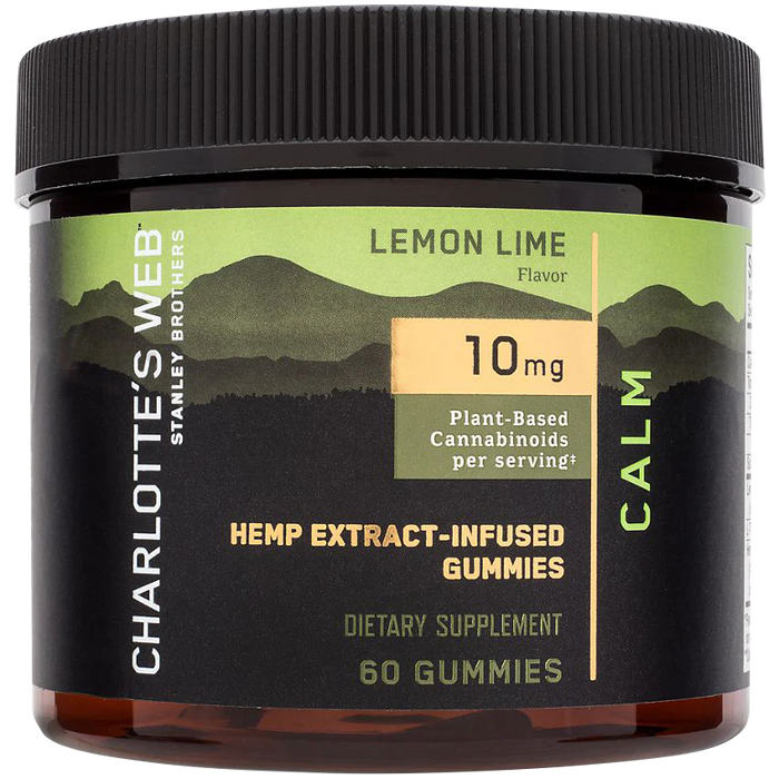 Hemp Extract Gummies for Calm Support - 10MG - Lemon Lime (60 Gummies)