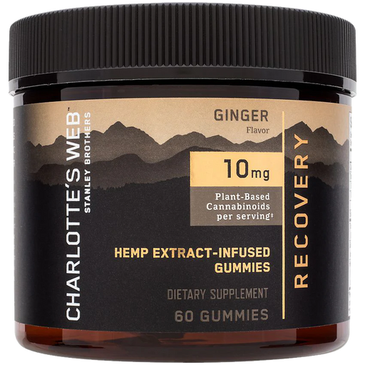 Hemp Extract Gummies for Recovery Support - 10MG - Ginger (60 Gummies)