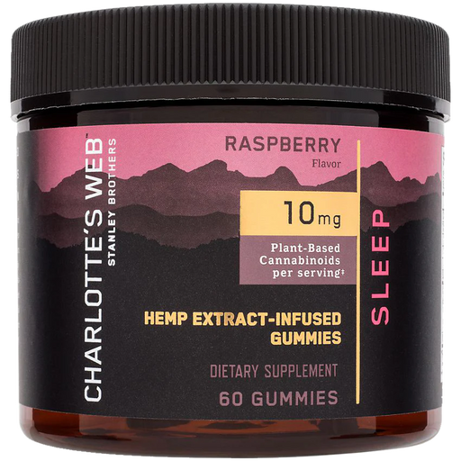 Hemp Extract Gummies for Sleep Support - 10MG - Raspberry (60 Gummies)