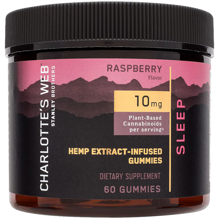 Hemp Extract Gummies for Sleep Support - 10MG - Raspberry (60 Gummies)