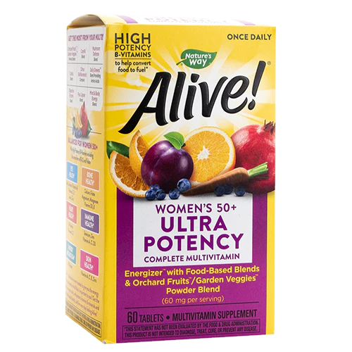 Alive! Once Daily Women's 50+ Multivitamin - Ultra Potency (60 Tablets)