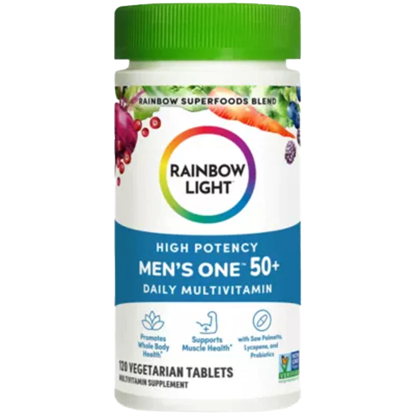 Men's One 50+ Daily Multivitamin - High Potency (120 Tablets)