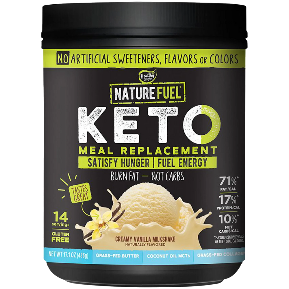 Keto Meal Replacement - Creamy Vanilla Milkshake (14 Servings)