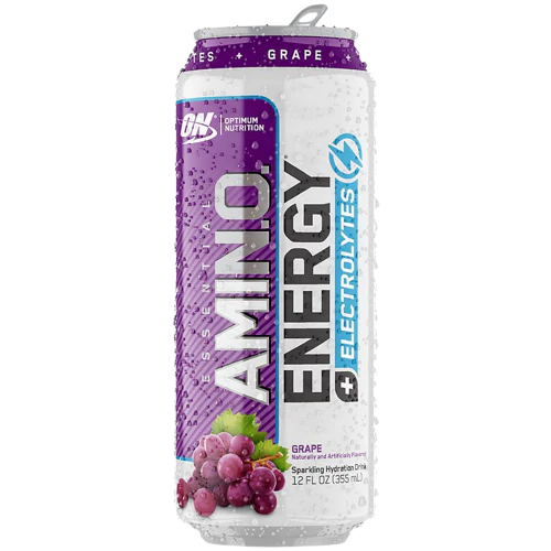 Sparkling Amino Energy + Electrolytes Drink - Grape (12 Drinks)