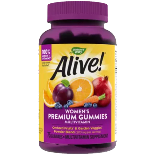 Alive! Women's Gummy Multivitamin - Fruit & Vegetable Blend (75 Gummies)