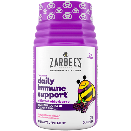 Children's Elderberry Immune Support with Vitamin C, Zinc & Real Elderberry - Natural Berry (21 Gummies)