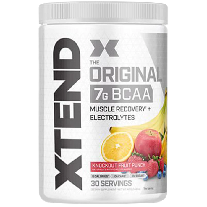 Xtend The Original BCAA Muscle Recovery + Electrolytes - Knockout Fruit Punch (14.8 oz. / 30 Servings)