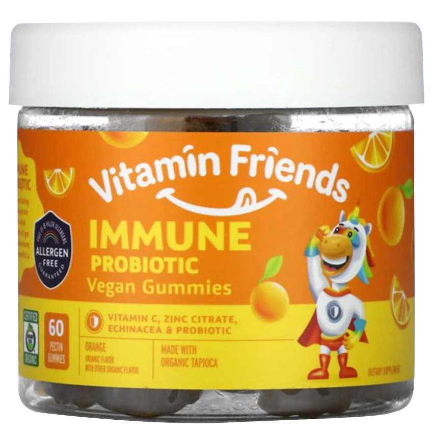 Immune Probiotic Vegan Gummies - Orange (60 Gummies)