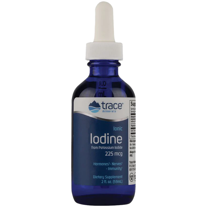 Ionic Iodine from Potassium Iodide - Supports Healthy Thyroid Function - 225mcg (2 Fl. Oz. / 295 Servings)