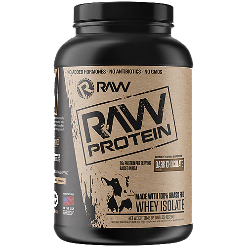 100% Grass Fed Whey Protein Isolate Powder - Dark Chocolate (2.25 Lbs. / 25 Servings)