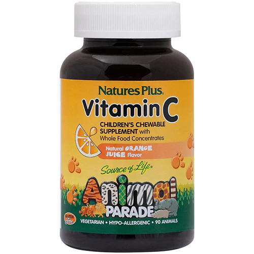 Animal Parade Vitamin C for Kids - Orange Juice (90 Chewable Tablets)