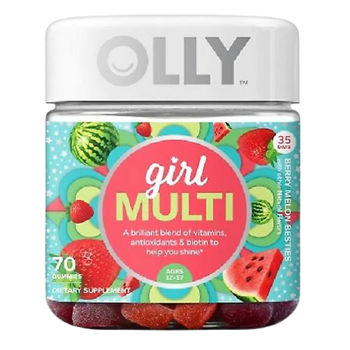 Teen Girl Multi Gummies - Daily Multivitamin - Berry Melon Besties (70 Gummies)