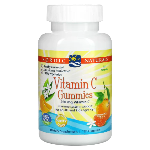 Vitamin C Gummies - Immune Health - 250 MG - Tart Tangerine (120 Gummies)