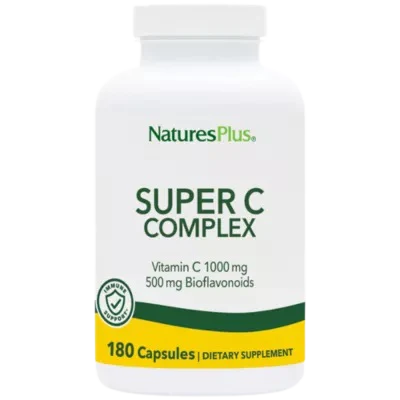 Super Vitamin C Complex with Bioflavonoids - 1,000 MG (180 Capsules)