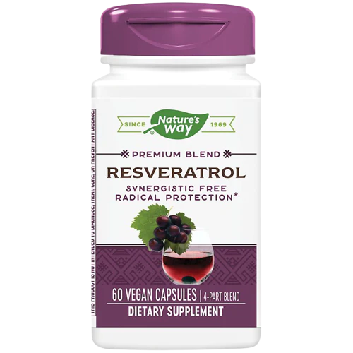 Resveratrol - Synergistic Free Radical Protection (60 Vegan Capsules)