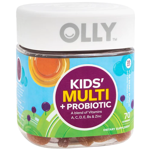 Kids' Gummy Multivitamin plus Probiotics - Berry (70 Gummies)