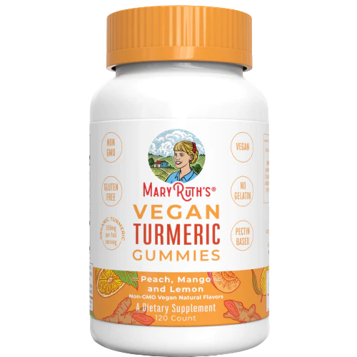 Turmeric Gummies for Joint Health - 25 MG - Vegan - Peach Mango Lemon (120 Gummies)