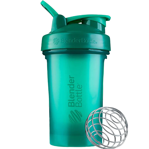 Classic V2 Shaker Bottle with Wire Whisk BlenderBall - Emerald Green (20 fl oz.)