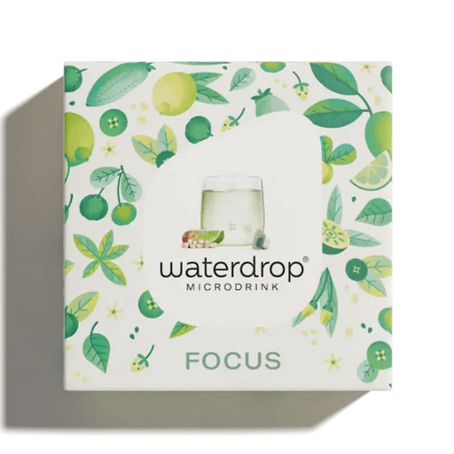 Waterdrop Focus Microdrink with Vitamin C, B1 & B5 - Lime, Acerola & Green Coffee (12 Servings)