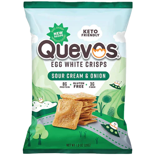 Keto Friendly Chips with Avocado Oil - Sour Cream and Onion (6 Bags)