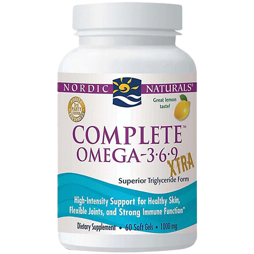 Complete Omega 3-6-9 Extra - 1,000 MG Omegas 3's - Lemon (60 Softgels)