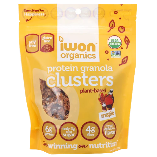 Organic Plant-Based Protein Granola Clusters - Maple (8 Oz.)