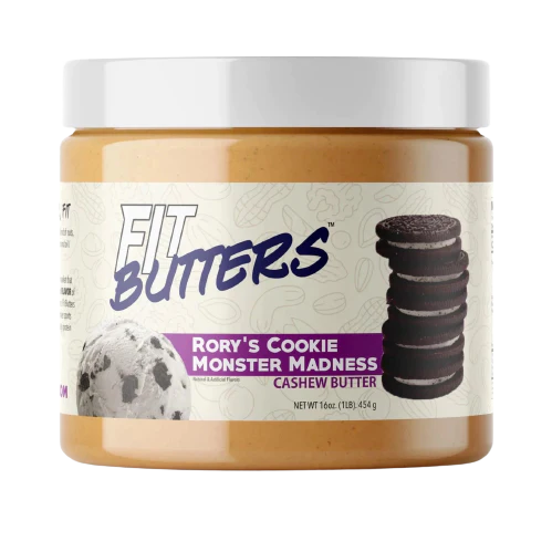 Fit Butters Spread - Rory's Cookie Monster Madness Cashew Butter (16 Oz.)