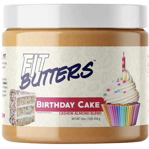 Fit Butters Spread - Birthday Cake Cashew Almond Blend (16 Oz.)