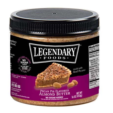 Almond Butter - Low Carb, Zero Sugar, Keto-Friendly - Pecan Pie Flavored (12 oz. Spread)