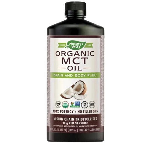 Organic MCT Oil from Coconut - 100% Potency (30 Fluid Ounces)