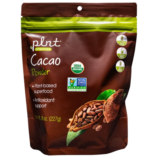 Organic Cacao Powder - Plant-Based Superfood, Antioxidant Support (8 oz. / 45 Servings)