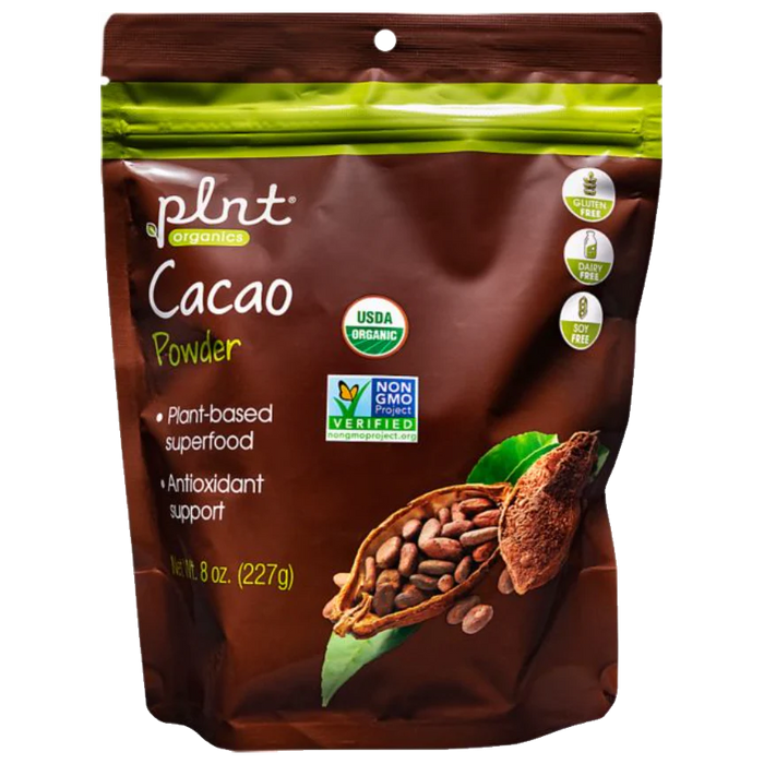 Organic Cacao Powder - Plant-Based Superfood, Antioxidant Support (8 oz. / 45 Servings)