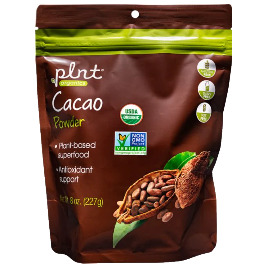 Organic Cacao Powder - Plant-Based Superfood, Antioxidant Support (8 oz. / 45 Servings)