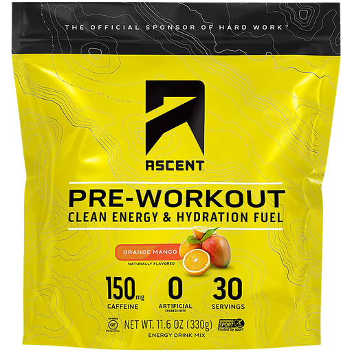 Pre-Workout Clean Energy & Hydration Fuel - Orange Mango (30 Servings / 11.6 oz.)