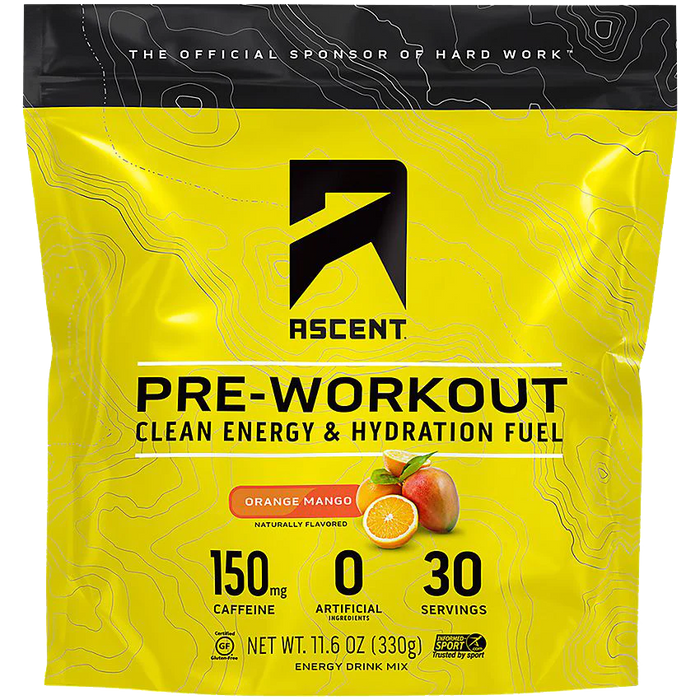 Pre-Workout Clean Energy & Hydration Fuel - Orange Mango (30 Servings / 11.6 oz.)