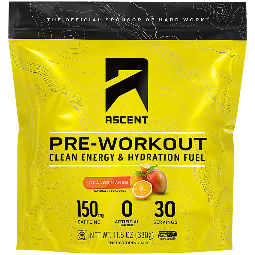 Pre-Workout Clean Energy & Hydration Fuel - Orange Mango (30 Servings / 11.6 oz.)