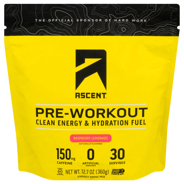 Pre-Workout - Clean Energy & Hydration Fuel - Raspberry Lemonade (12.7 oz / 30 Servings)