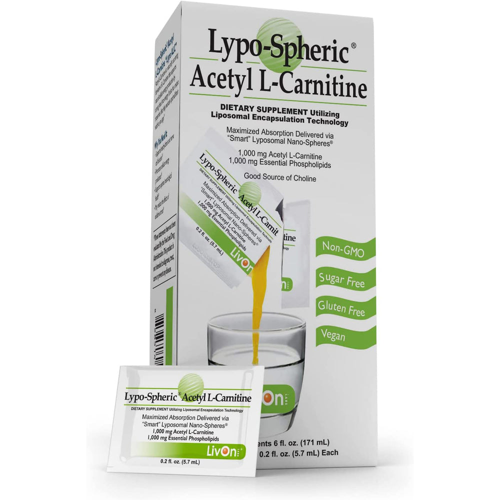 Lypo–Spheric Acetyl L–Carnitine – 30 Packets – 1,000 mg