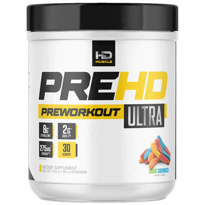 Pre HD Ultra Pre-Workout - Sour Gummies (18 Oz. / 30 Servings)