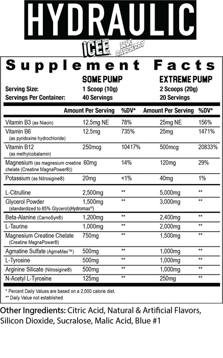 AXE & SLEDGE // HYDRAULIC // NON-STIM PRE-PUMP