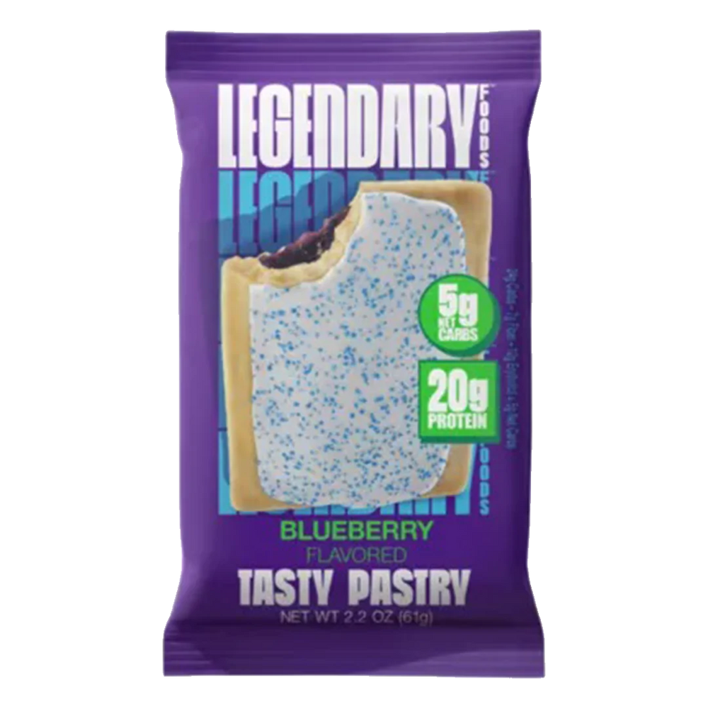 Tasty Pastry - Low Carb, Zero Sugar, Keto-Friendly - Blueberry (10 On-the-Go Pastries)