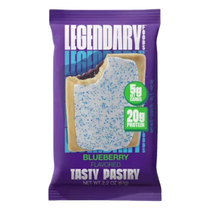 Tasty Pastry - Low Carb, Zero Sugar, Keto-Friendly - Blueberry (10 On-the-Go Pastries)