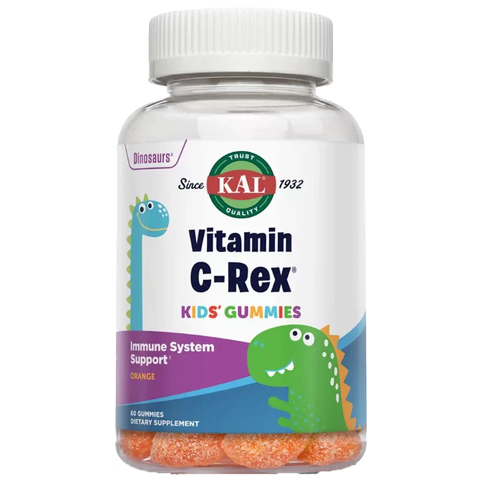 Vitamin C-Rex Kids' Gummies - Immune System Support - Orange (60 Gummies)