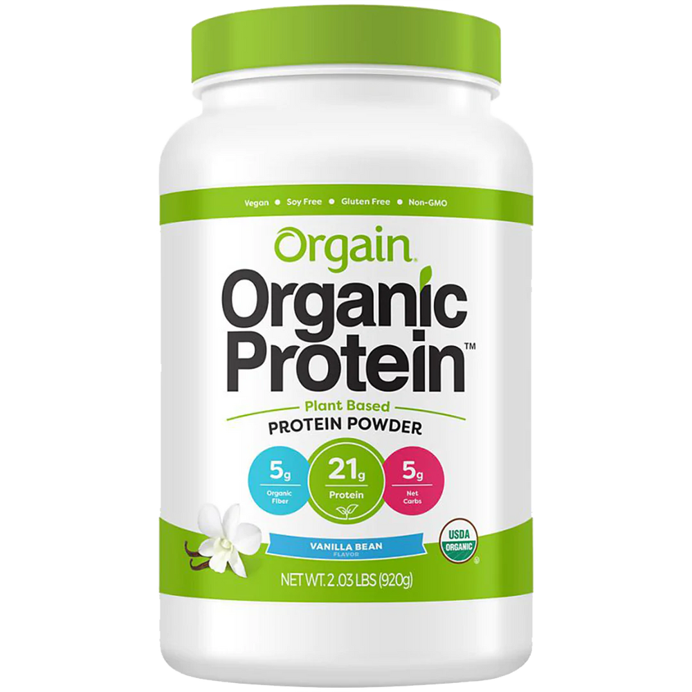 Organic Plant-Based Vegan Protein - Vanilla Bean (20 Servings)