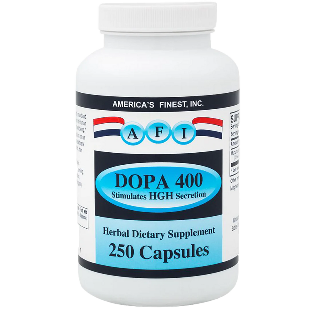 DOPA 400 - Stimulates HGH Secretion& Healthy Mood (250 Capsules)