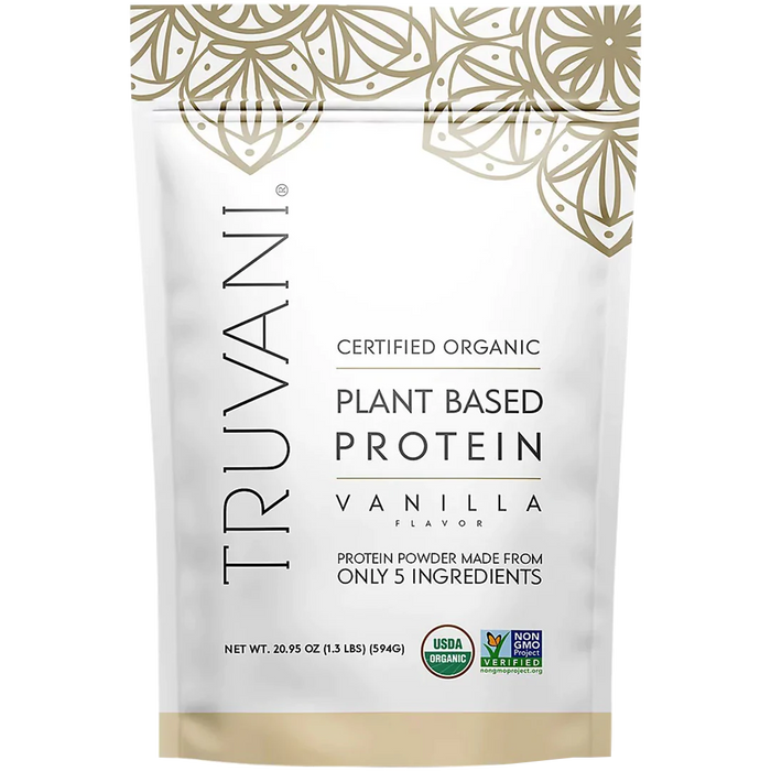 Organic Plant Based Protein Powder - Vanilla (1.3 Lbs. / 20 Servings)