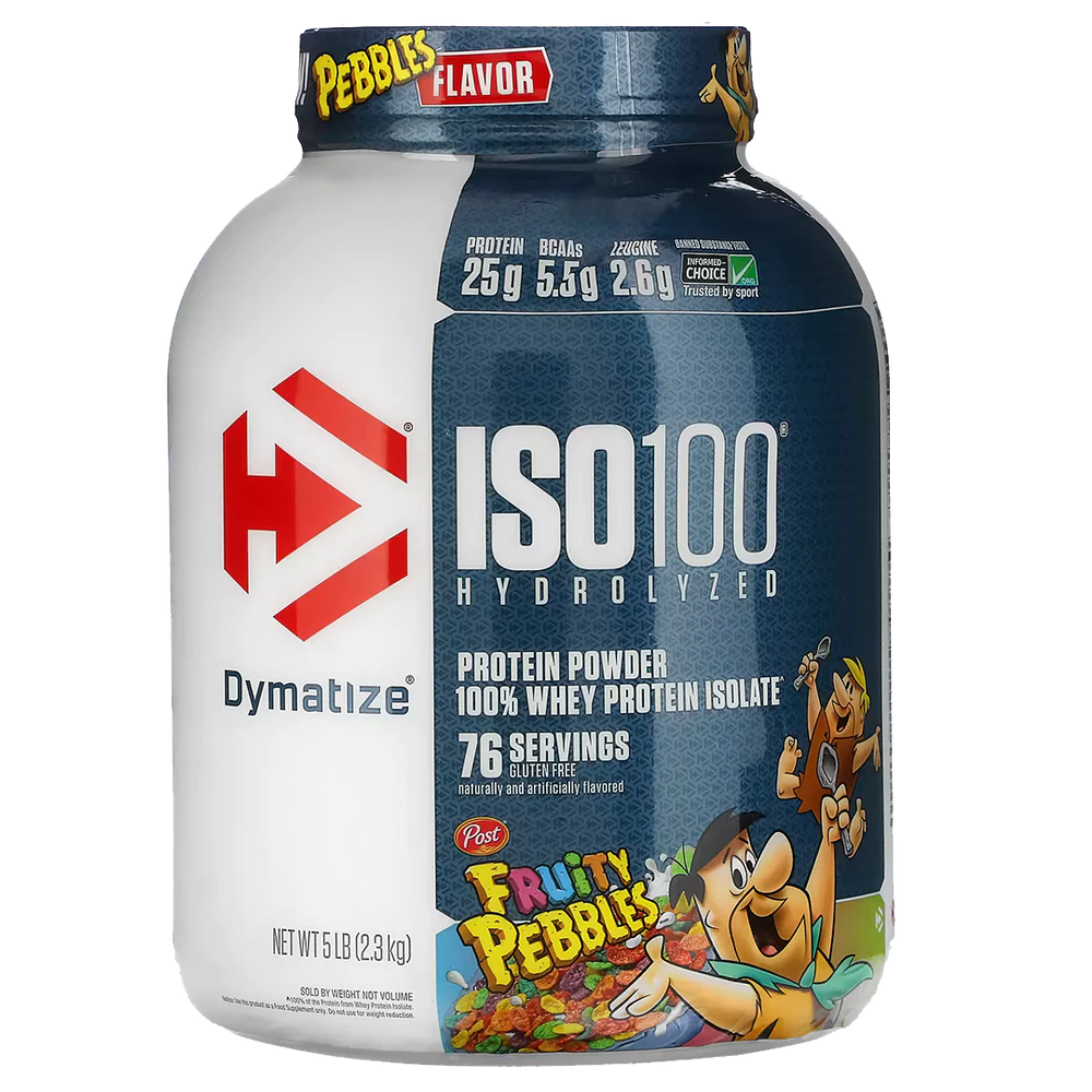 ISO100 Hydrolyzed 100% Whey Protein Isolate - Fruity Pebbles (5 Lbs. / 76 Servings)