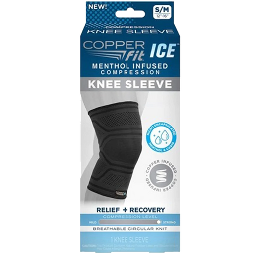 Menthol Infused Compression Knee Sleeve (L/XL)