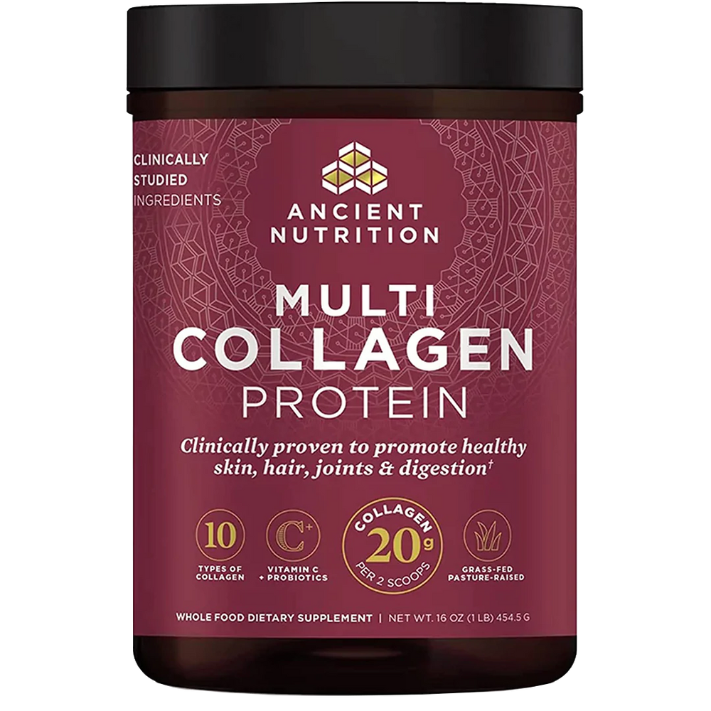 Multi Collagen Protein Powder - Supports Healthy Skin, Nails & Joints - Unflavored (16 oz / 45 Servings)