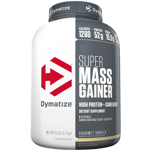 Super Mass Gainer High Protein & Carb Blend - Gourmet Vanilla (6 Lbs. / 8 Servings)